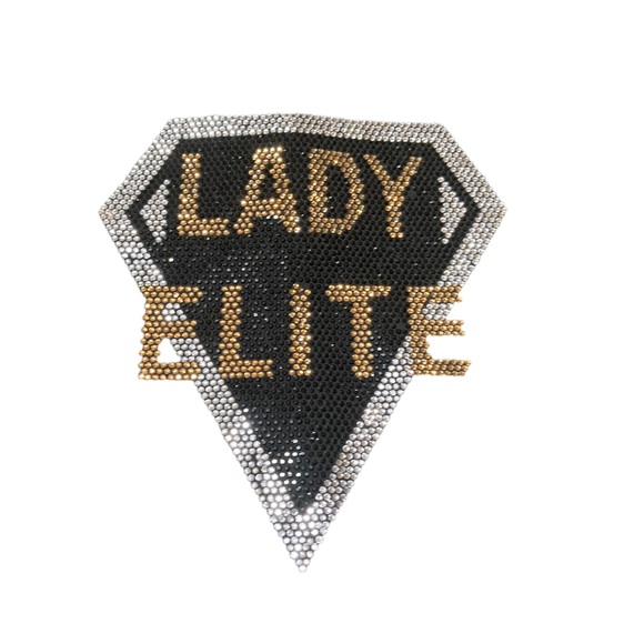 Lady Elite blingstone embellished belted jumpsuit. Never worn. One of a kind - Picture 5 of 6